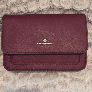 🚫SOLD🚫 Karl Lagerfeld Burgundy Crossbody Bag
